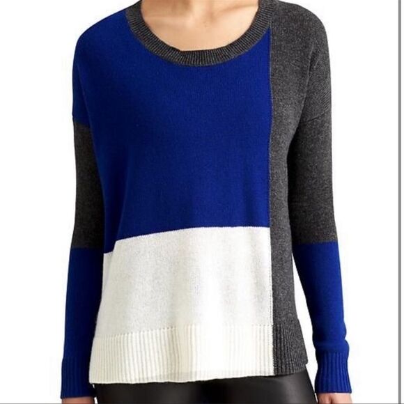 Athleta Sweaters - DEREK LAM ATHLETA Collab ColorBlock Oversized Cashmere Sweater Size M EUC